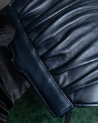 "VALENTINO" Gathered design rounded silhouette shoulder bag