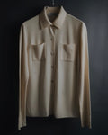 "Salvatore Ferragamo" 2000’s virgin wool knit shirt