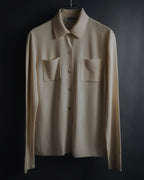 "Salvatore Ferragamo" 2000’s virgin wool knit shirt