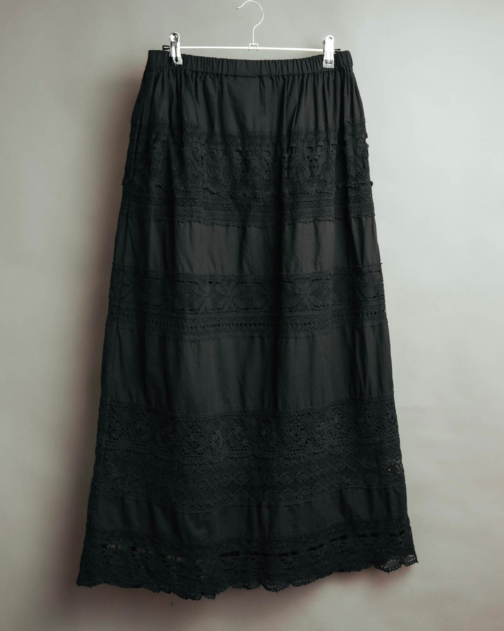-SPECIAL- “tricot COMME des GARÇONS“ 2002SS Lace panel gathered skirt