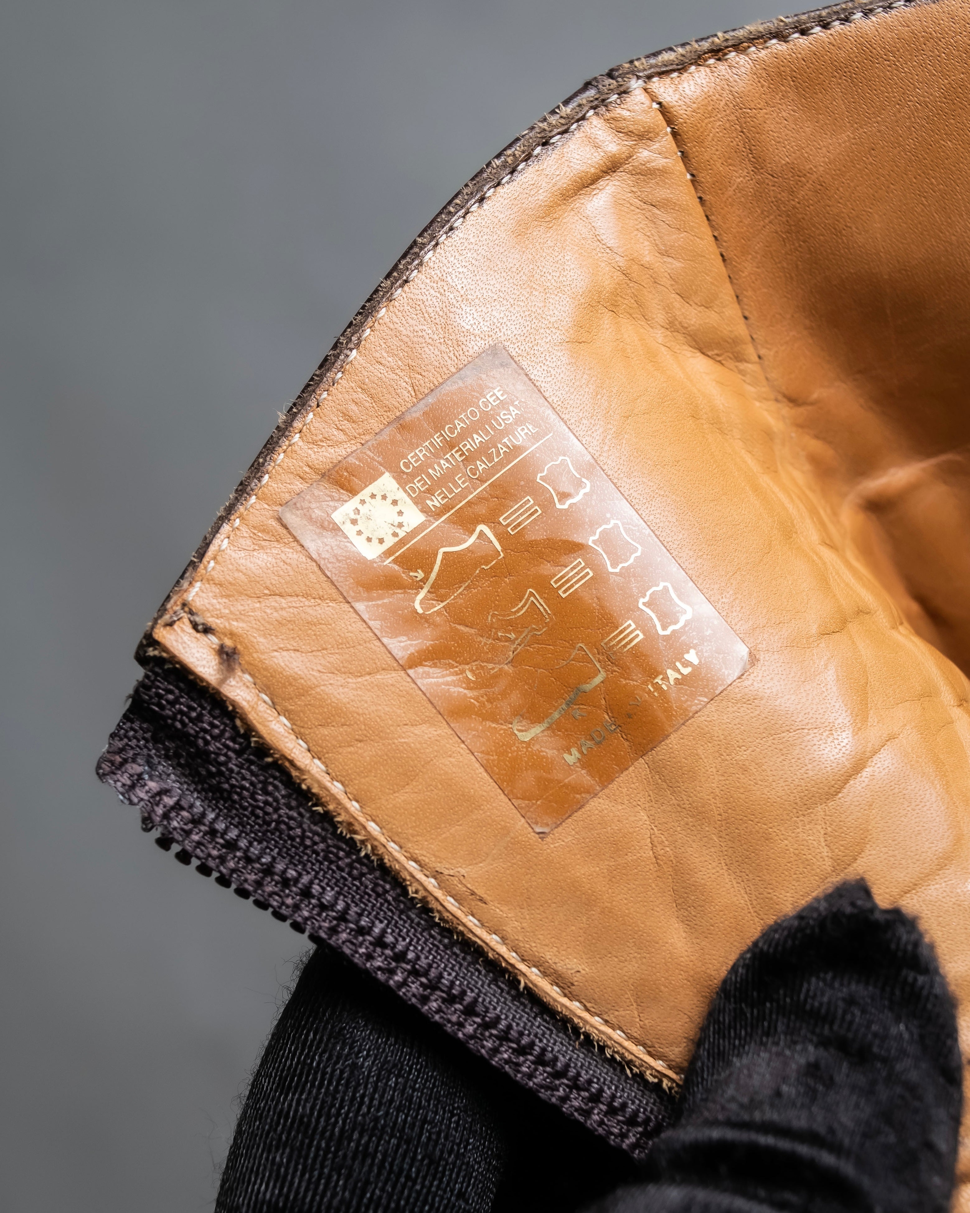 "YVES SAINT LAURENT" Medallion-embellished square heel boots