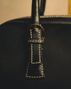 “Salvatore Ferragamo” 90’s-00’s Gancini-detail textured canvas shoulder bag