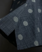 "YOHJI YAMAMOTO +NOIR" Large polka dot pattern flared skirt