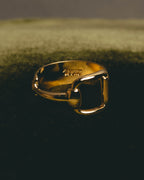 "GUCCI" 80's-00's Iconic horsebit scarf ring