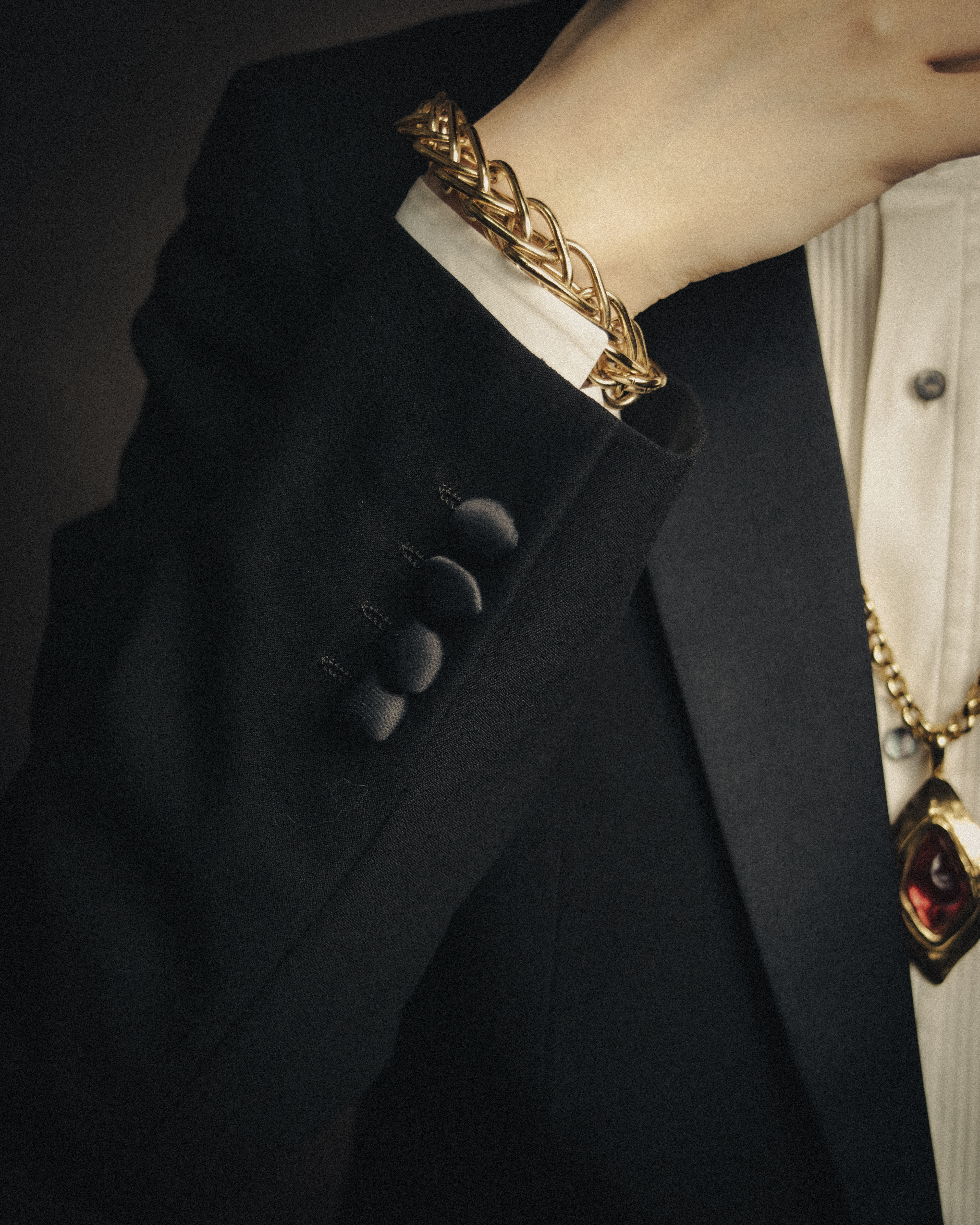 SPECIAL– “LOEWE” 80's-90's Interwoven chain bracelet – MOOD