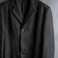 "ARMANI COLLEZIONI" Shoulder width structured oversized herringbone chester coat