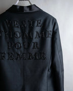 "GUCCI" Pre-Fall 2018 collection message embroidered shawl collar jacket