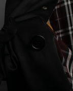 "BURBERRYS" Traditional detail double-breasted stand color trench coat