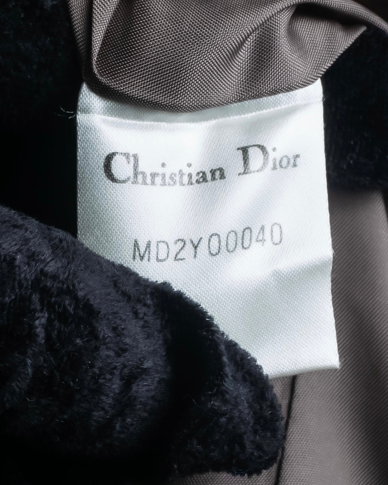 "Christian Dior" Double shawl collar design tailored jacket