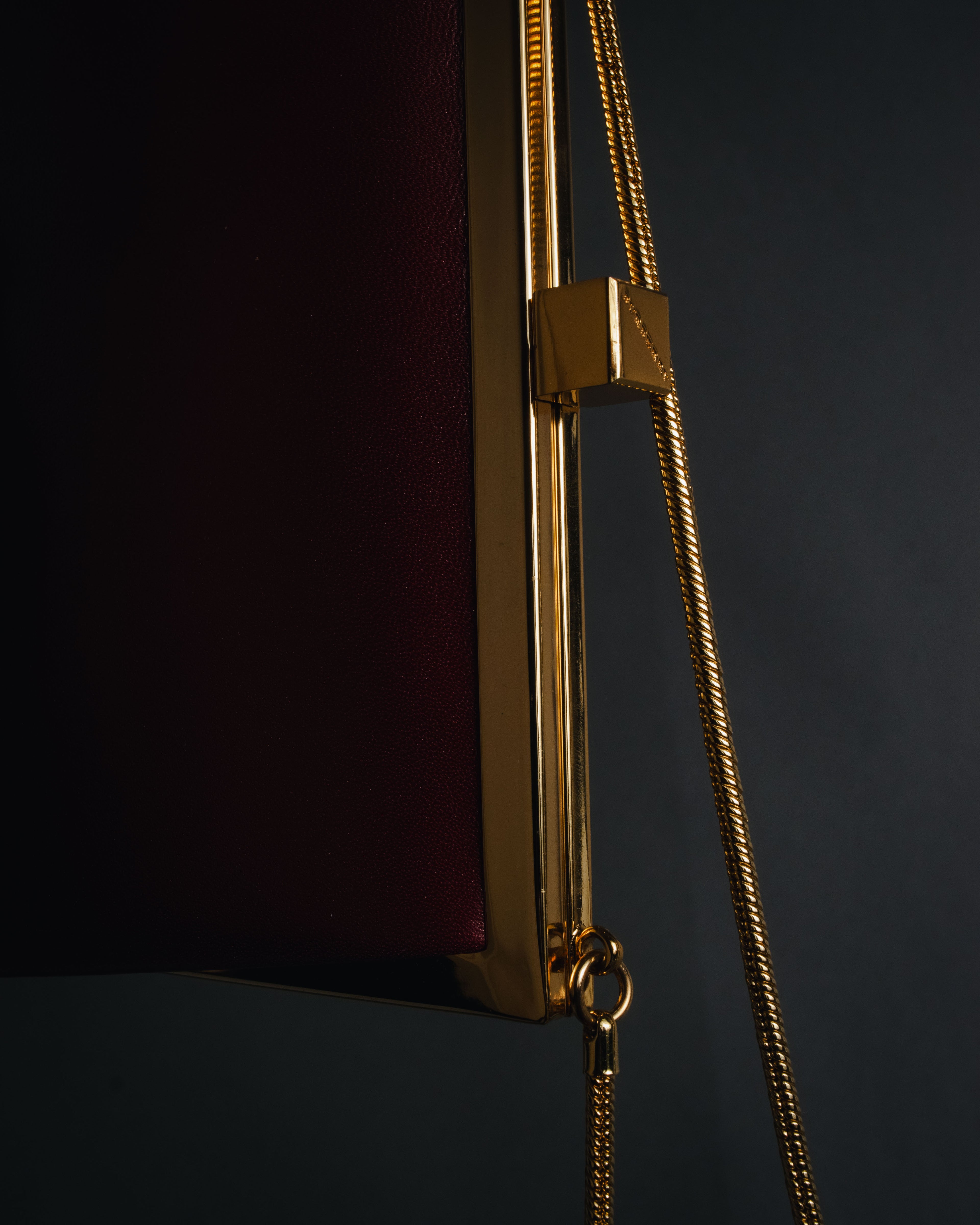 "BURBERRY" 00’s Framed chain formal bag