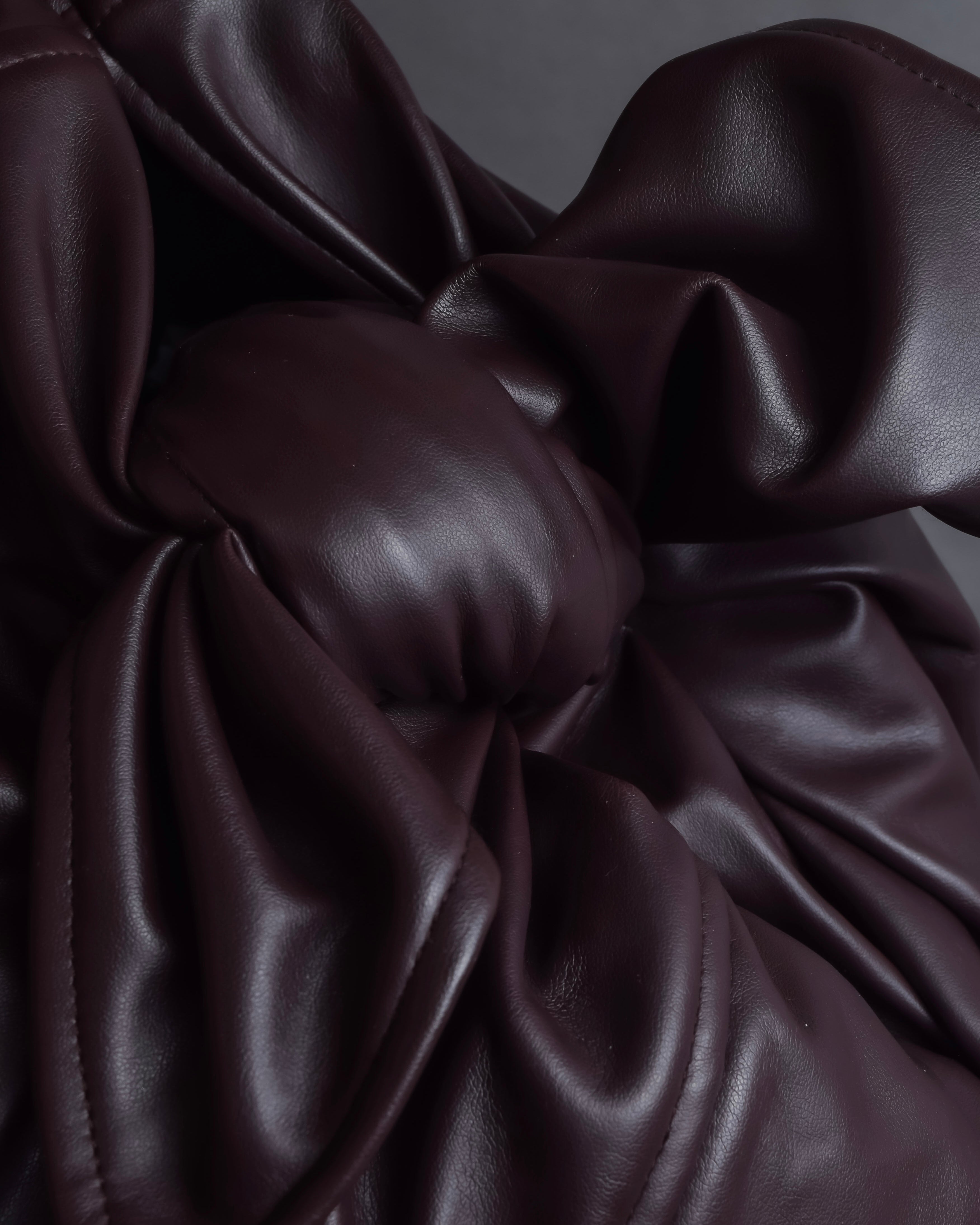 "COMME des GARCONS COMME des GARCONS" Knot drape design leather bag