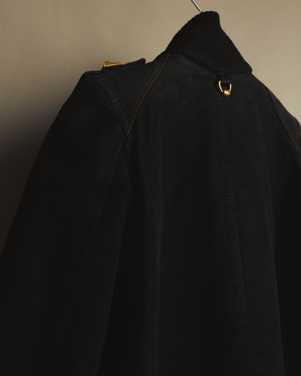 “GUCCI” Late 00’s military detail cotton long jacket