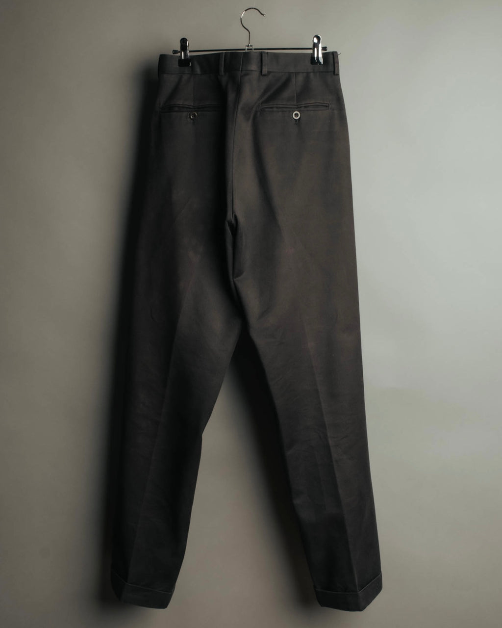 -SPECIAL- "Hermès" 90's-00's Refined cotton trousers