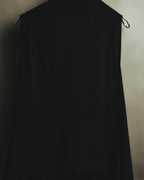 -SPECIAL- “HERMÈS“ 00’s-10’s Sleeveless silk draped shirt dress