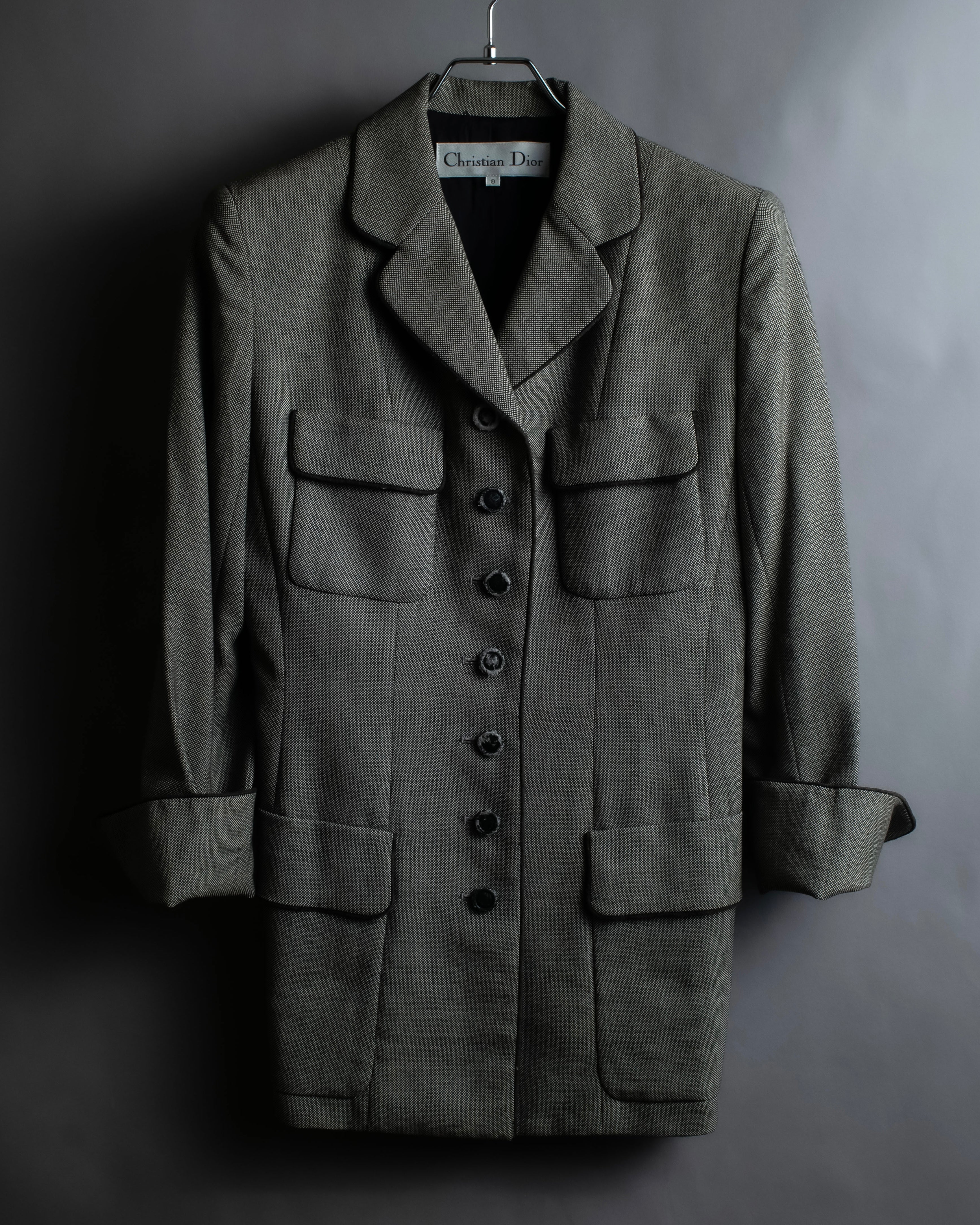 "Christian Dior" Flap pocket detail military tailored jacket
