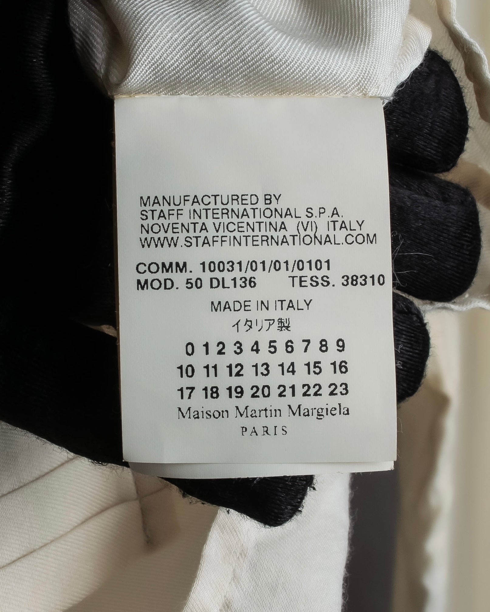 "Maison Martin Margiela" 2010SS triple layer folded fly front shirt