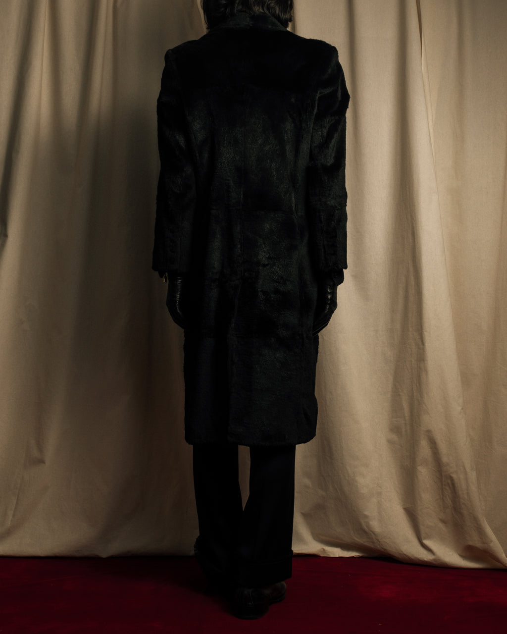 -SPECIAL- "Salvatore Ferragamo"
90's-00's A neat silhouette 100% lapin fur coat