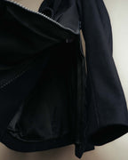 -SPECIAL- "DRIES VAN NOTEN" 10's Sculptural wide lapel double breasted wool coat
