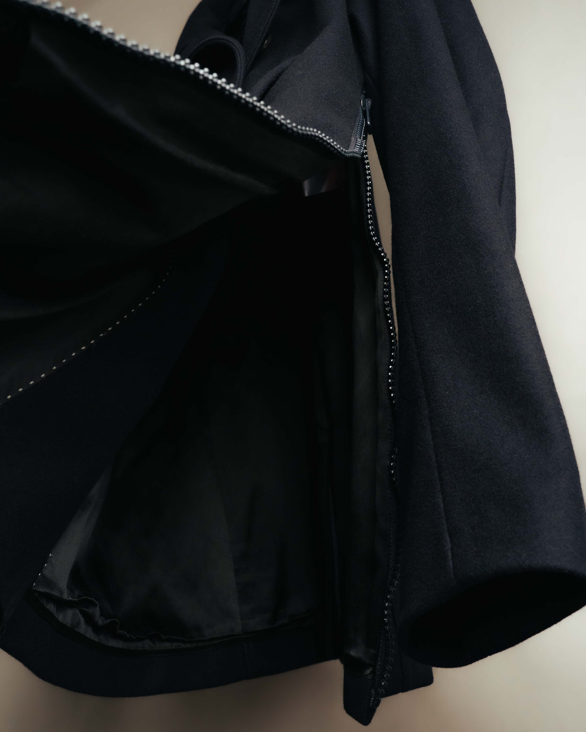 -SPECIAL- "DRIES VAN NOTEN" 10's Sculptural wide lapel double breasted wool coat