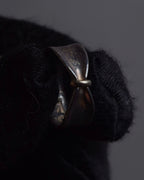 "GEORG JENSEN" Antique-like bowtie design silver ring