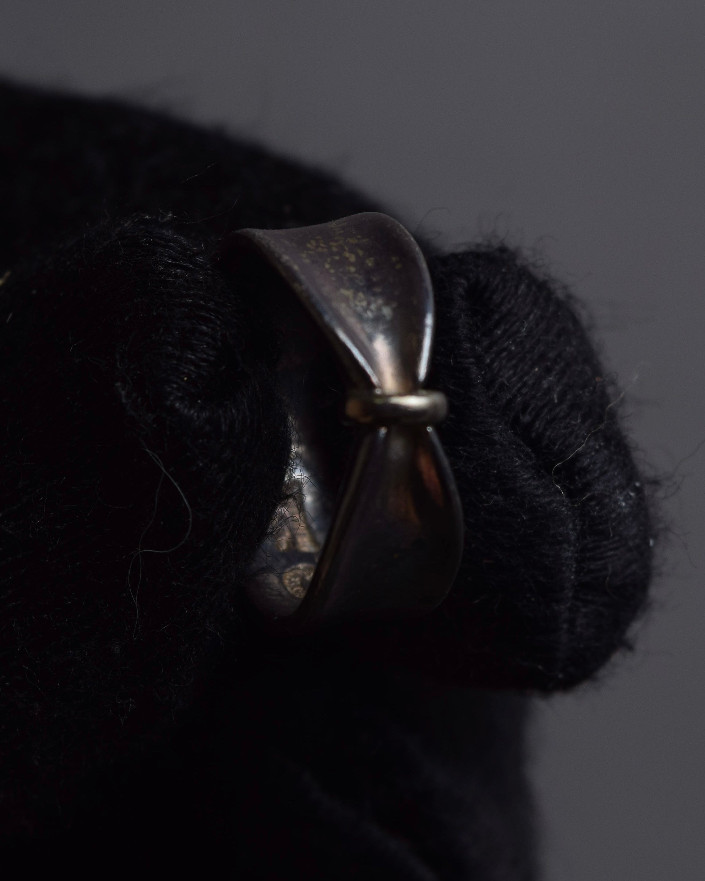 "GEORG JENSEN" Antique-like bowtie design silver ring