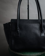 “TIFFANY & CO.” 2010’s Grained leather chain shoulder bag