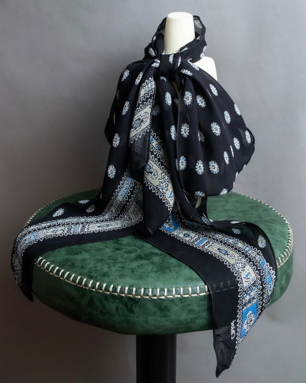 "Chloe" Small floral print super long stole