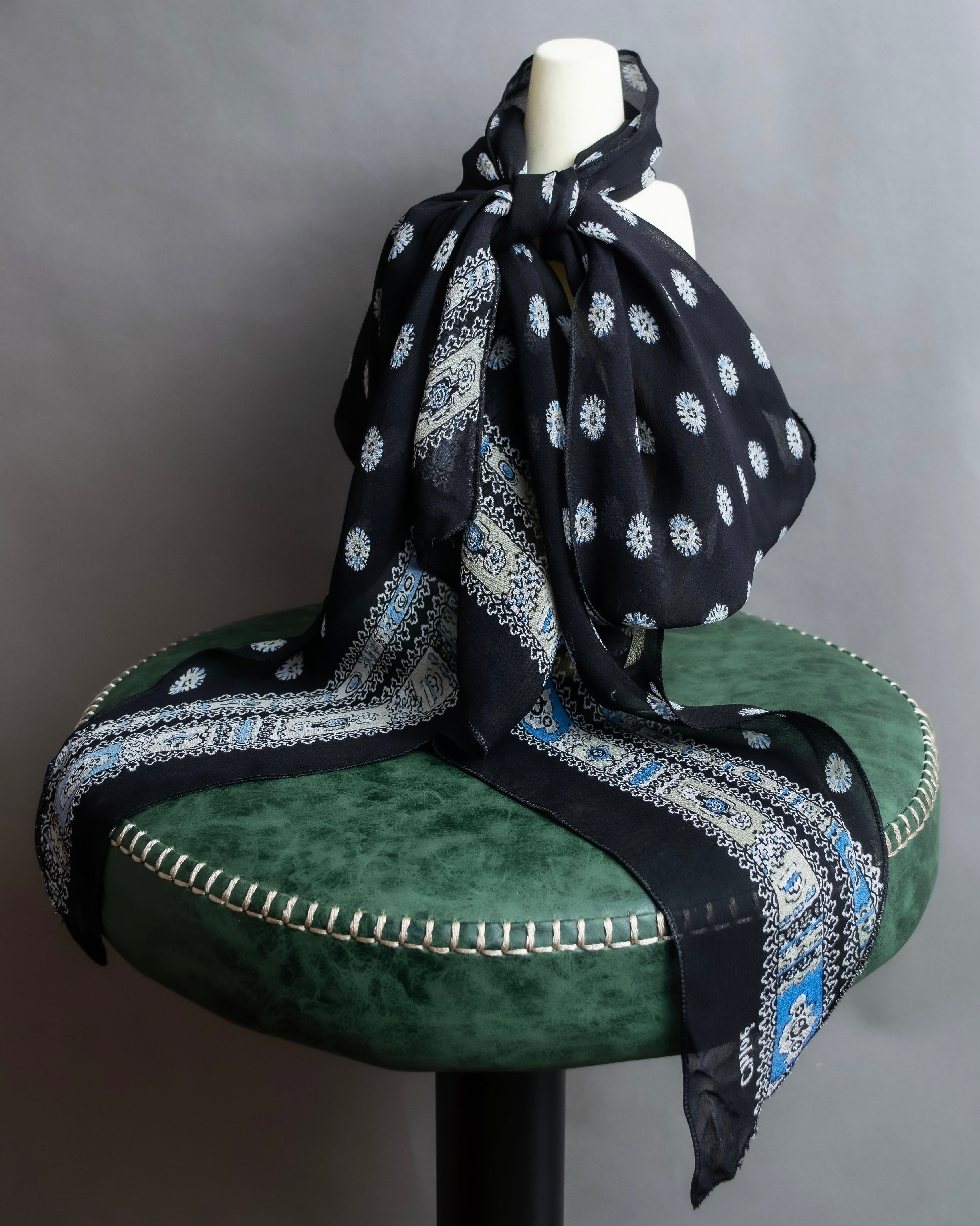 "Chloe" Small floral print super long stole