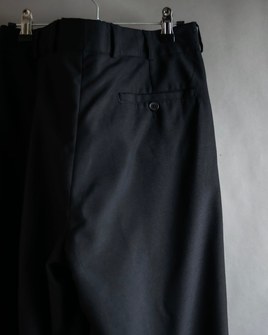"Vintage high-waisted wide tapered slacks"