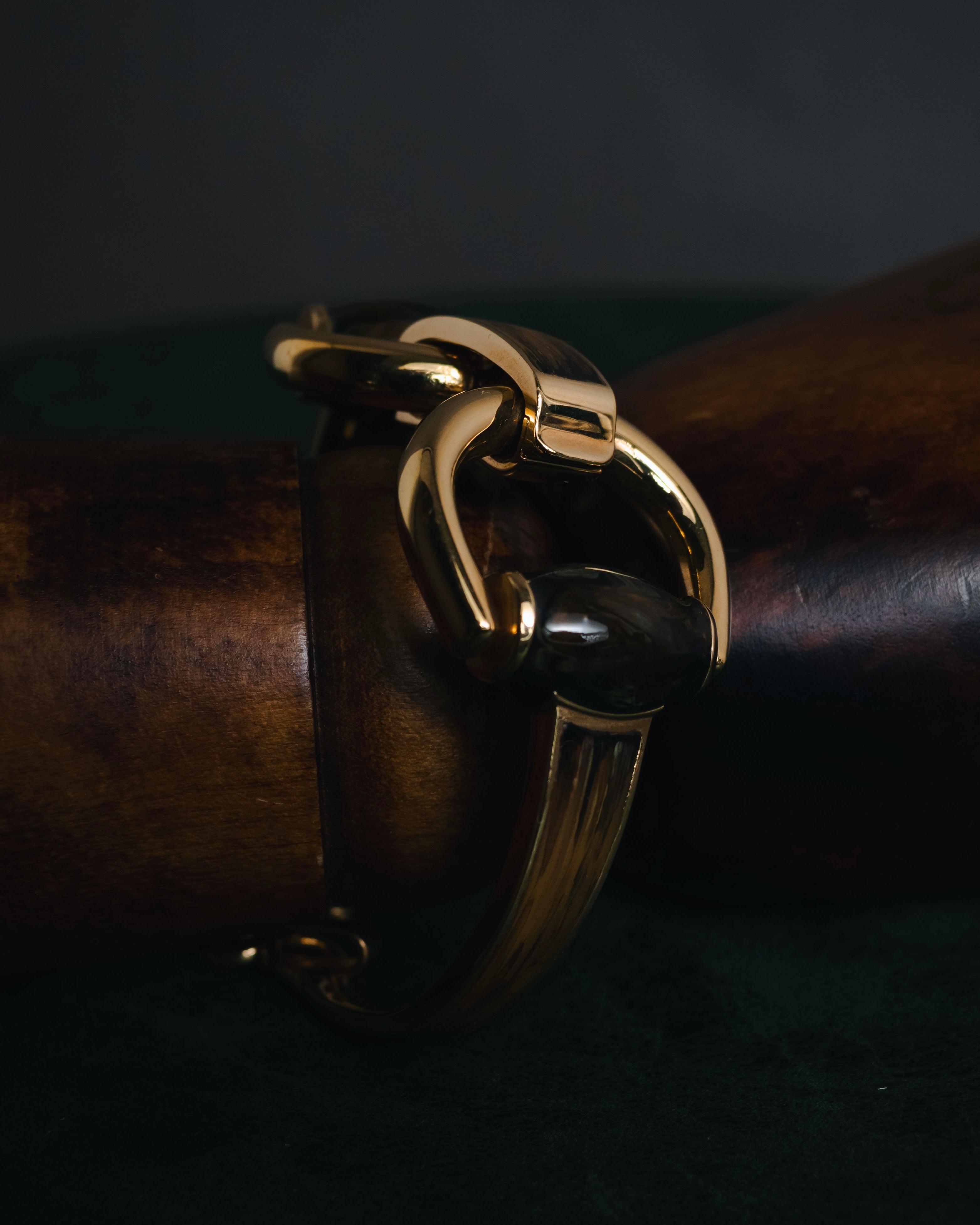 "GUCCI" 00’s Oversized horsebit link bracelet