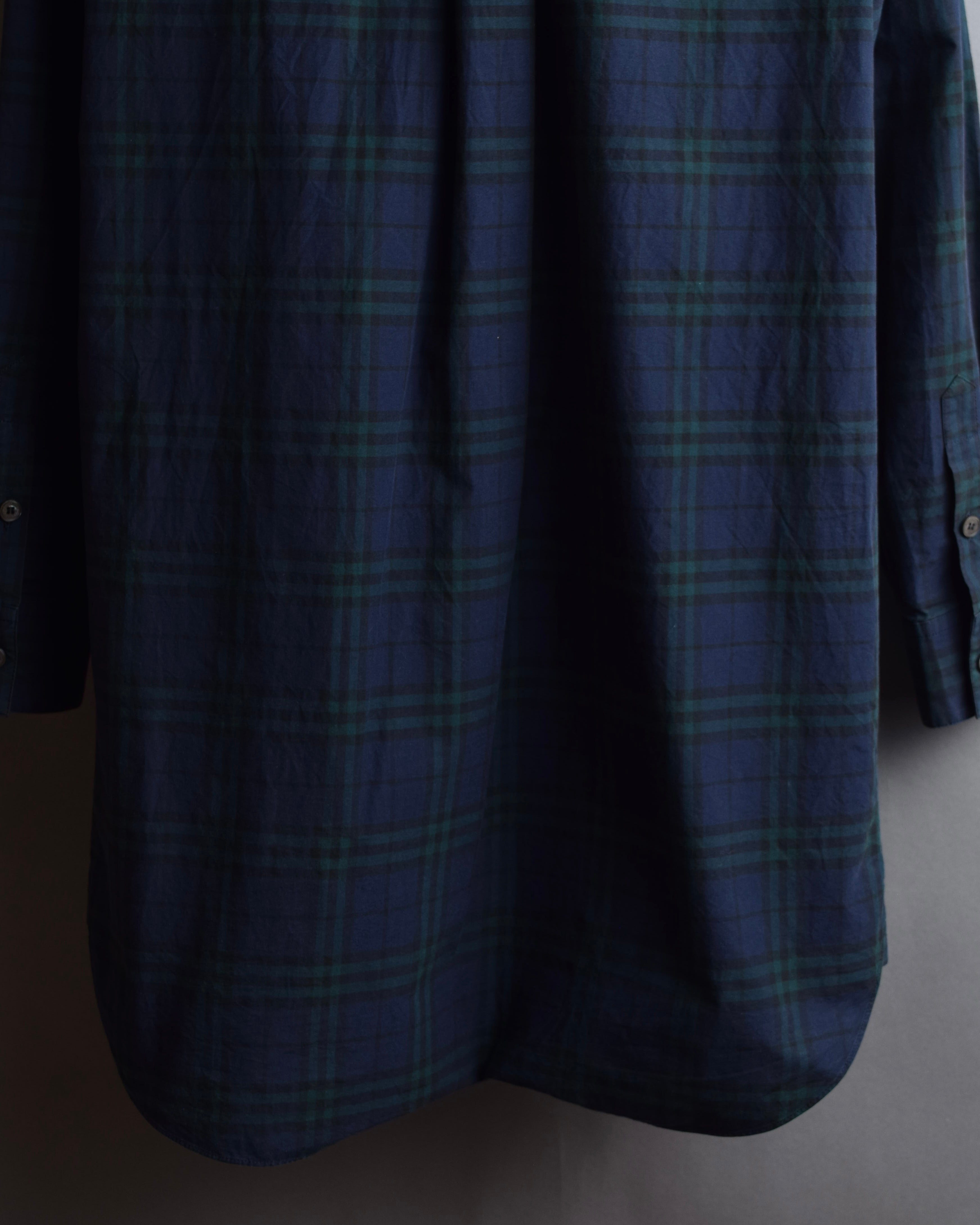 "BURBERRY" Tartan check pattern frill shirt