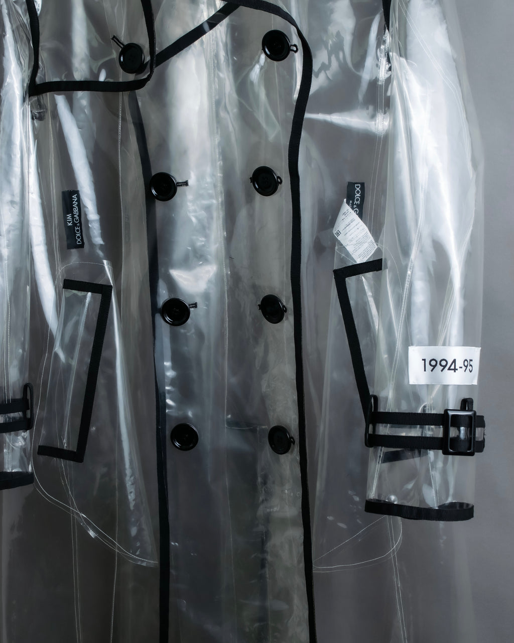 "DOLCE &amp; GABBANA" 23SS PVC material oversize trench coat