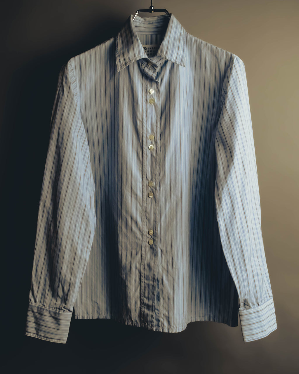 -SPECIAL- "Maison Margiela" 20AW Conceptual double button striped shirt
