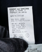 "COMME des GARCONS" Box pleated belted corset skirt