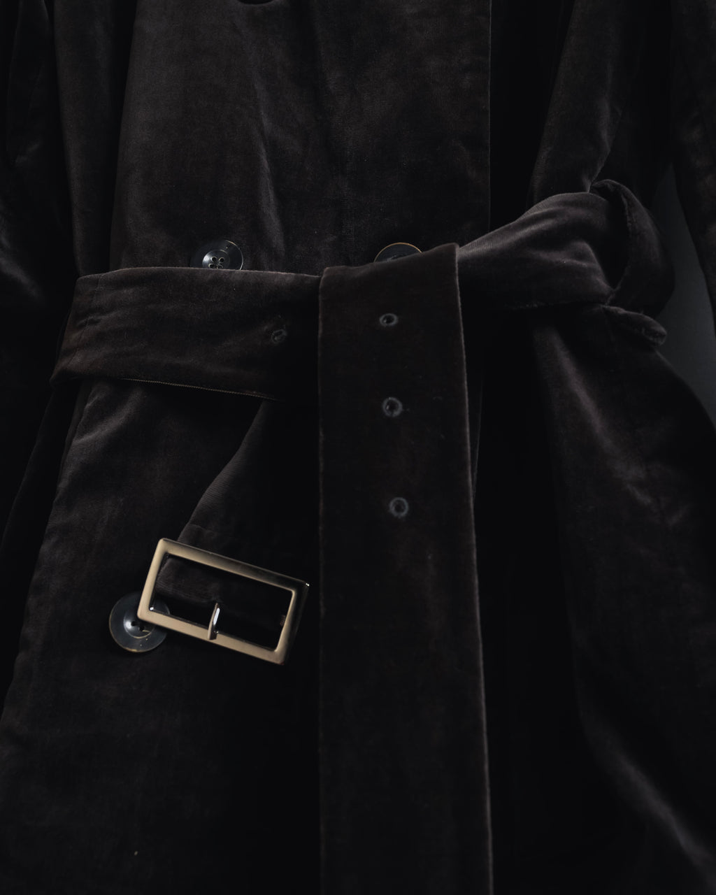 -SPECIAL- "JIL SANDER"
90’s-00’s Architectural cotton velvet belted coat