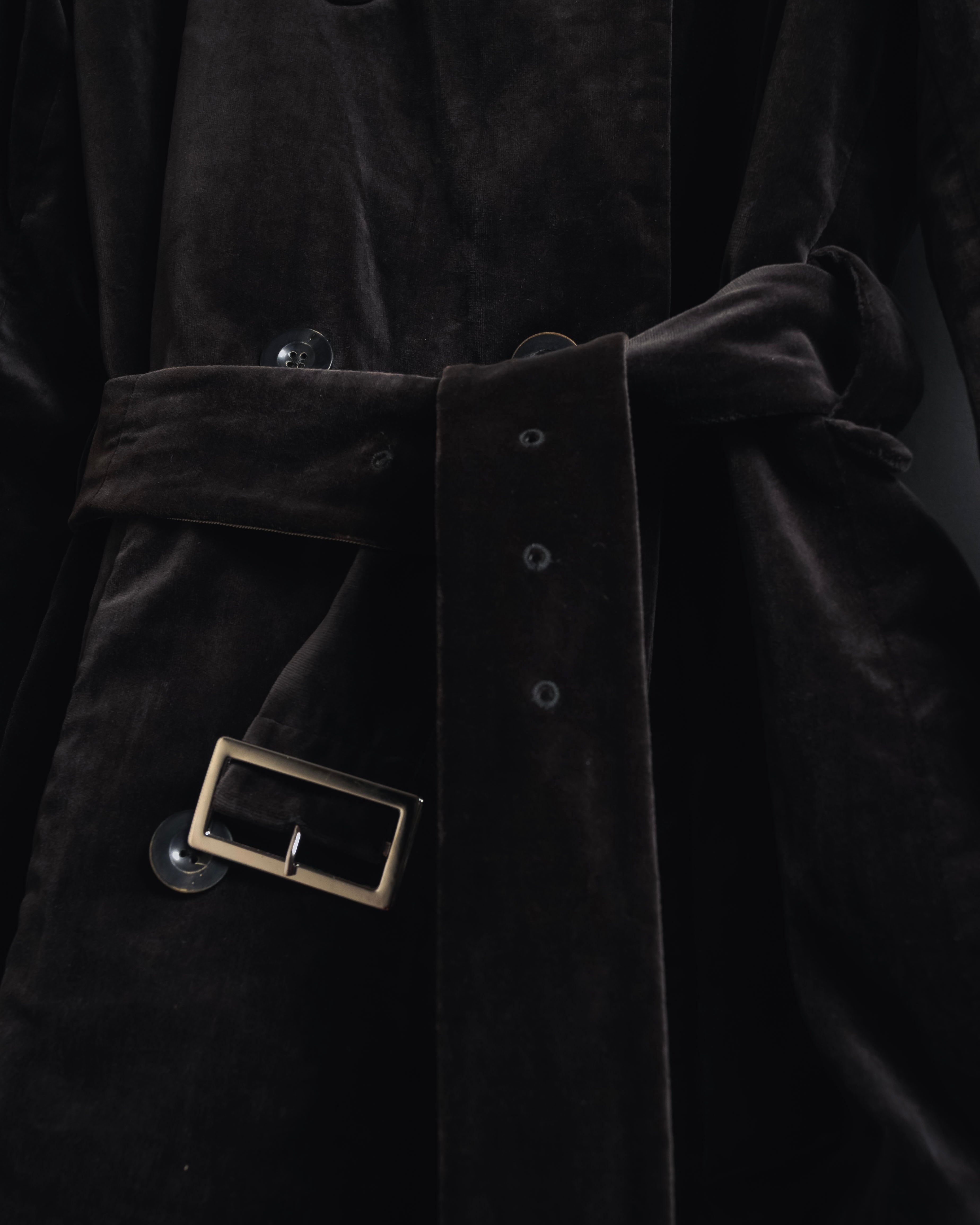 -SPECIAL- "JIL SANDER"
90’s-00’s Architectural cotton velvet belted coat