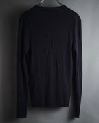 "LOEWE" Fine-Ribbed Button-Front Knit Cardigan