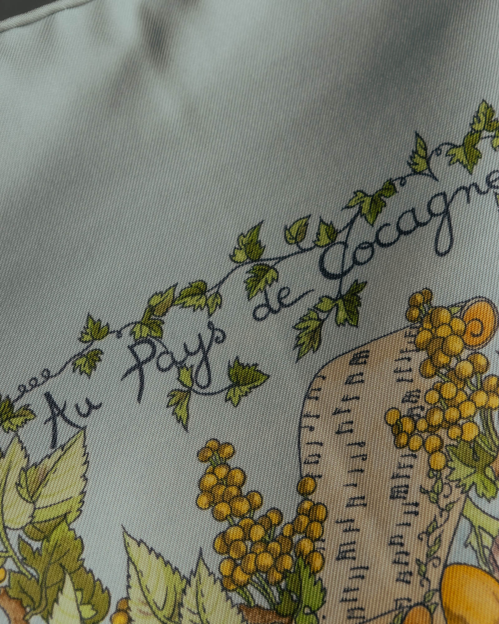 "HERMÈS" 00's Au pays de cocagne silk scarf