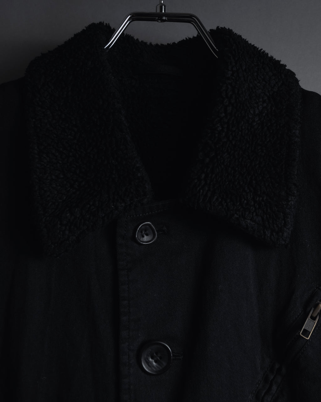 "COMME des GARCONS HOMME"
Utility zip pocket coat