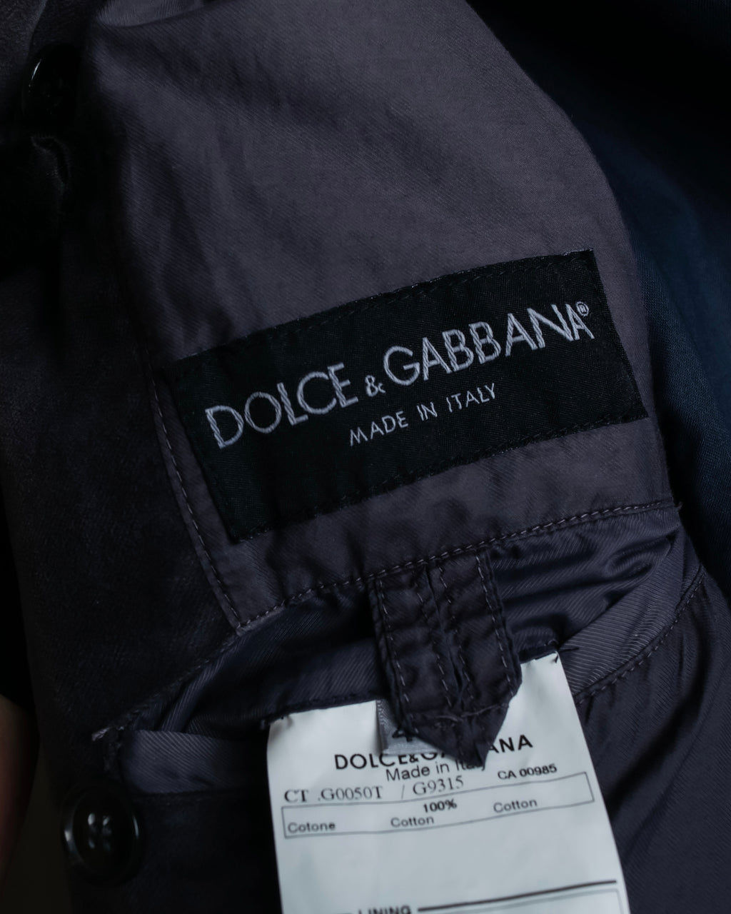 "Dolce & Gabbana" Lightly brushed liner-equipped trench coat