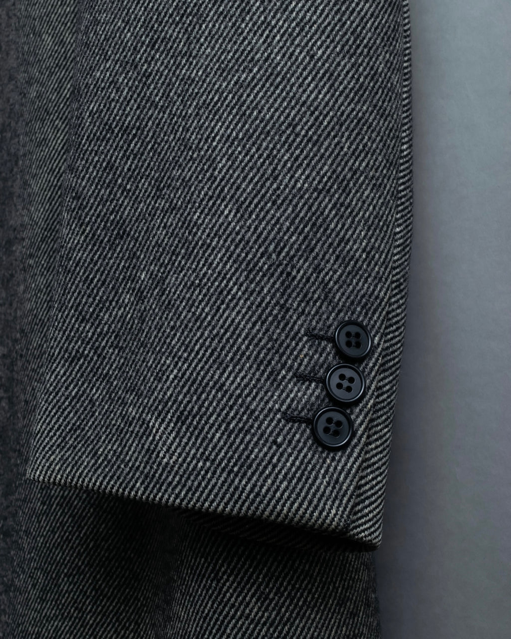 "Burberrys" diagonal striped pure new wool long coat