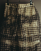 -SPECIAL- "tricot COMME des GARÇONS" 07SS Gingham check sheer tiered ruffle skirt