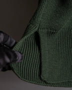 "MONCLER" Relaxed fit high neck lace change knit