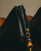 -SPECIAL- "Gucci" 10's Vintage bamboo tassel leather platform booties