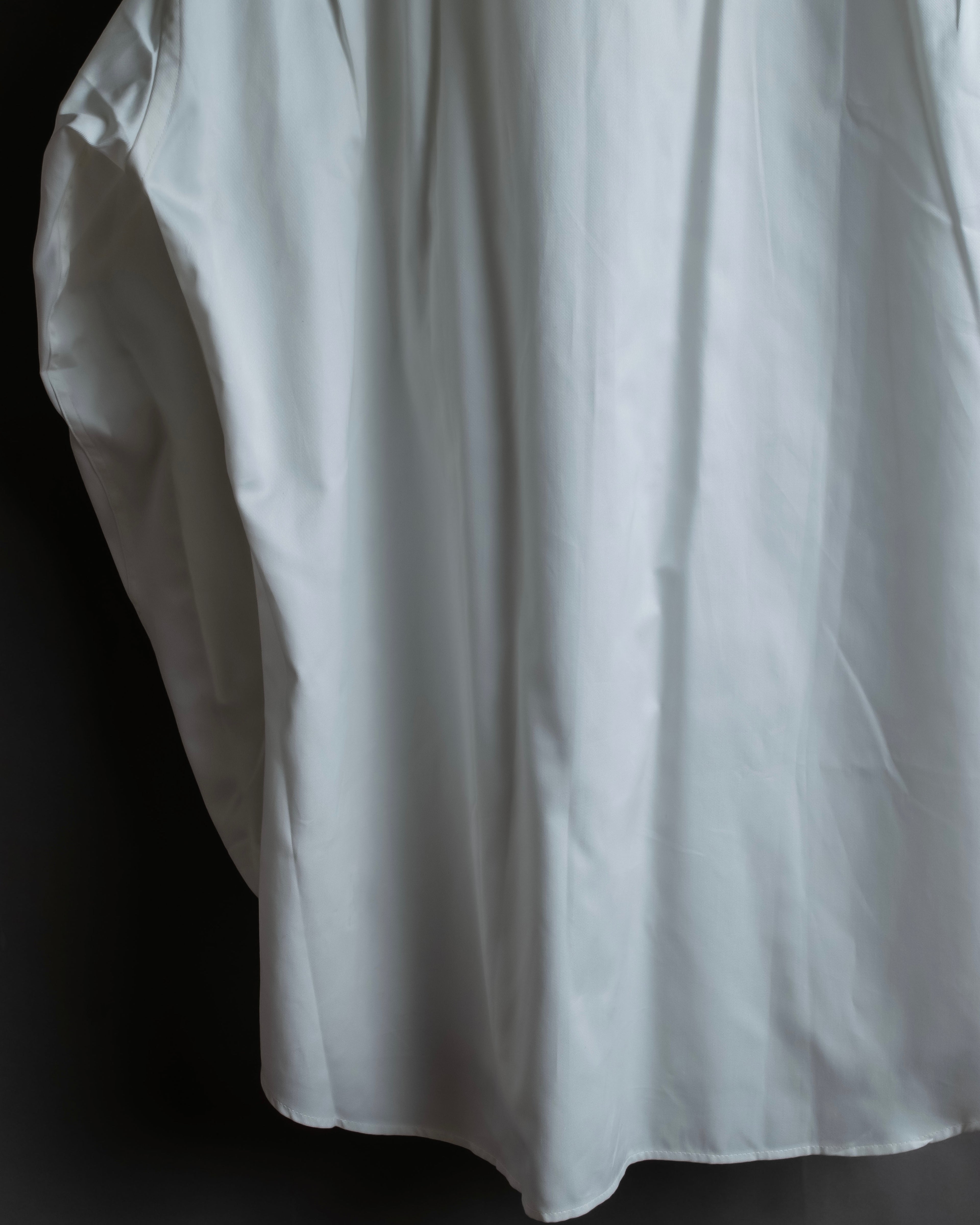 "GUCCI" Slightly glossy cotton white shirt