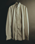 "Vintage" 90's-00's Pleated front tuxedo shirt