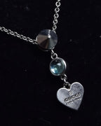 "GUCCI" Heart motif silver necklace