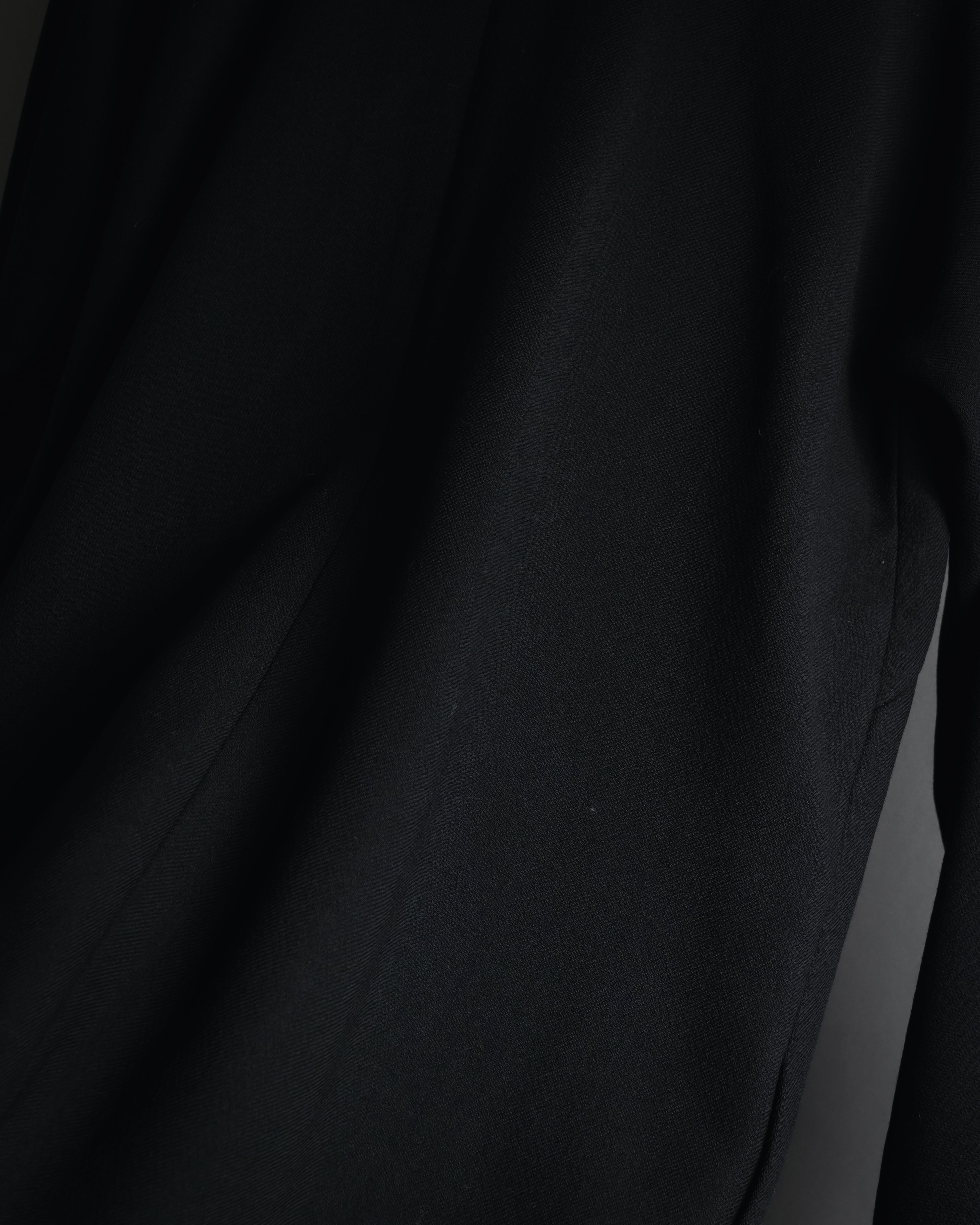 Abrigo de lana de sastrería minimalista de los años 90-00 de Dolce & Gabbana