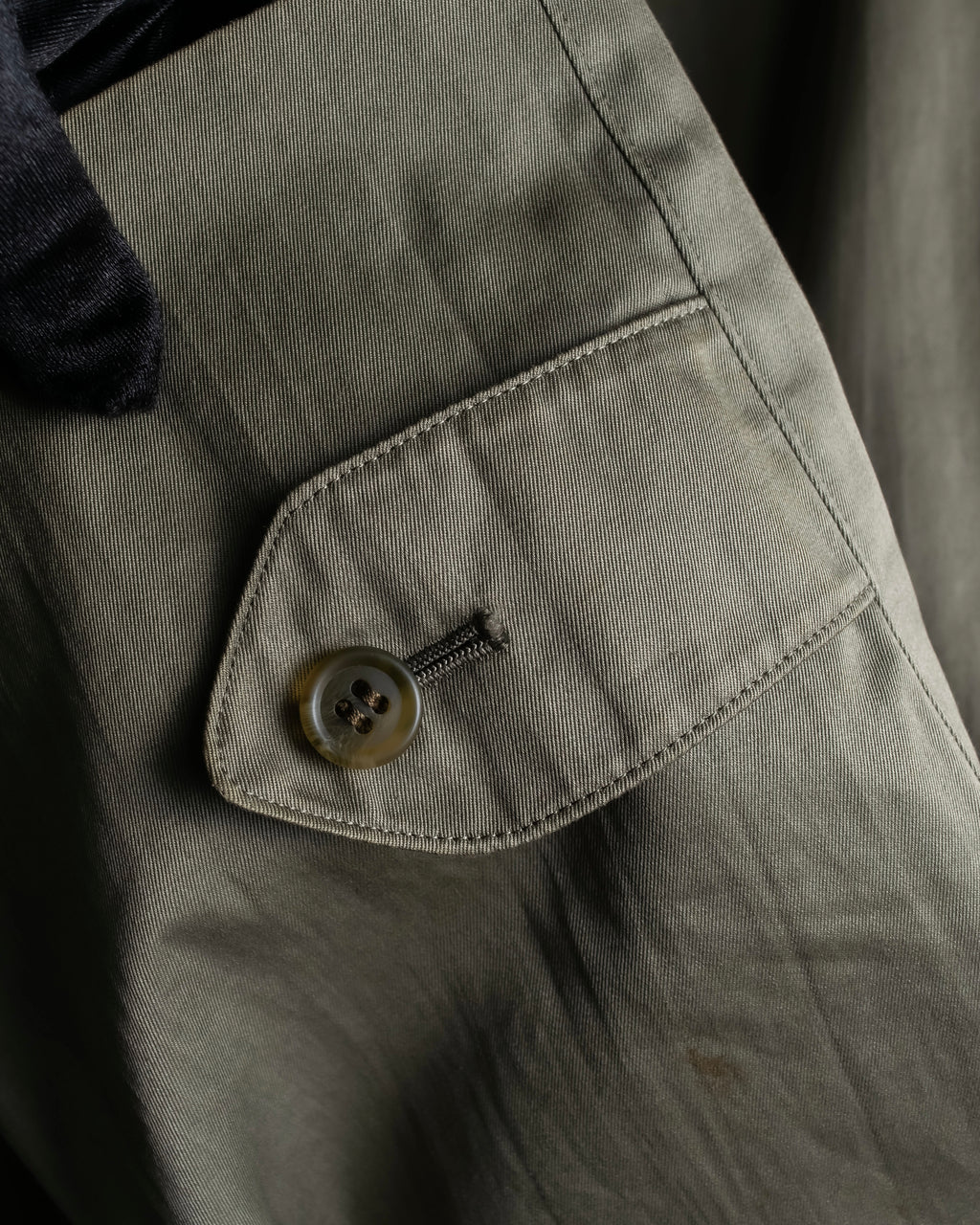 "Burberrys" Dark khaki belted trench coat