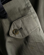 "Burberrys" Dark khaki belted trench coat